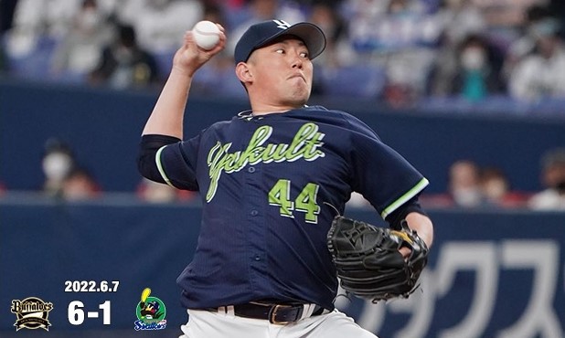 大西好投3回無失点出典ヤクルト公式サイト20220607